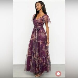 Baltic Born Nicola tulle Maxi Dress NWT L